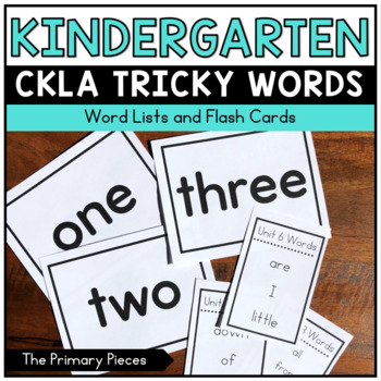 Preview of Kindergarten CKLA Tricky Words Word Lists and Flashcards CKLA Sight Words