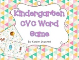 Kindergarten CVC Word Building Game for Literacy Station Fun!