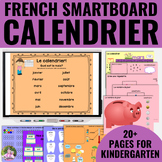Kindergarten Calendar Math | Calendrier Français | Interac