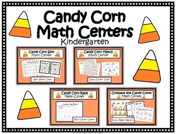 Preview of Kindergarten Candy Corn Math Centers