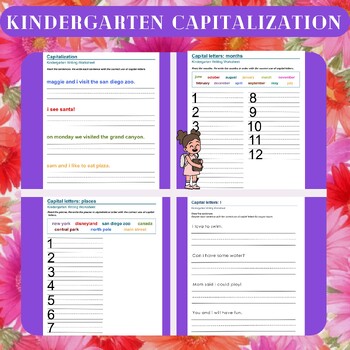 Preview of Kindergarten Capitalization Worksheets