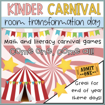 Preview of Kindergarten Carnival Room Transformation Day