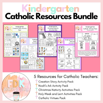 Preview of Kindergarten Catholic Resources Bundle