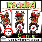 K Christmas Activity Center for Letter Names and Beginning Sounds