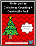 Kindergarten Christmas Counting and Cardinality Pack