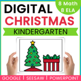 Kindergarten Christmas DIGITAL Centers Bundle | Seesaw | G