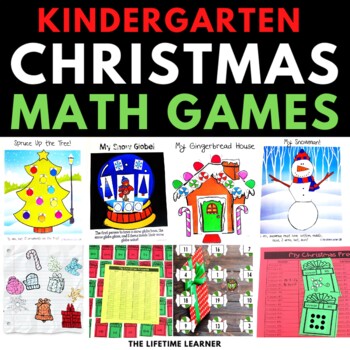 Preview of Kindergarten Christmas Math Activities | Christmas Math Games