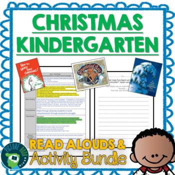 Preview of Kindergarten Christmas Read Alouds and Activities Bundle