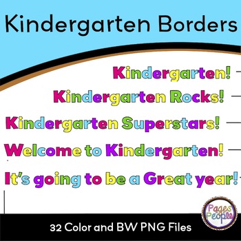 kindergarten borders clip art