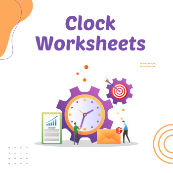 Preview of Kindergarten Clock Worksheets, Time Clock, Matching Digital and Analog Clock