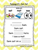 Kindergarten Cloze Reading Passages Sets #1 to 15