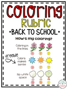 Preview of Kindergarten Coloring Rubric