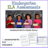 Kindergarten ELA Assessments Bundle
