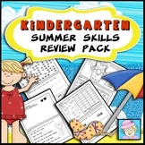 Kindergarten Summer Packet Kindergarten to 1st Grade with Boom Cards