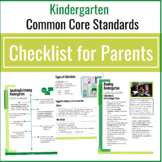 Kindergarten Common Core Checklist