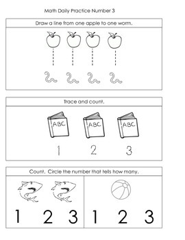 common core math kindergarten worksheets