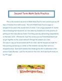 Kindergarten Common Core Daily Math Practice - Second Term