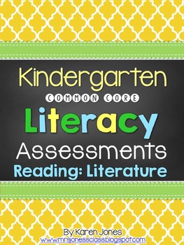 Preview of Kindergarten Common Core ELA Assessments - Reading: Literature Strand