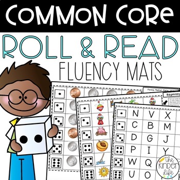 Preview of Kindergarten Language Arts and Math Activities | Common Core Fluency Mats for K