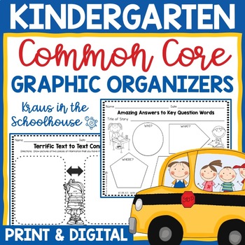 Preview of Kindergarten Common Core ELA Activities | Easel Activity Distance Learning