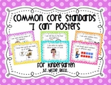 Kindergarten Common Core "I Can" Posters (Bright Polka Dot)