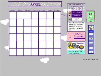 Kindergarten Common Core Interactive Calendar Smartboard by Mike Hyman