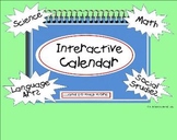Kindergarten Common Core Interactive Calendar Smartboard