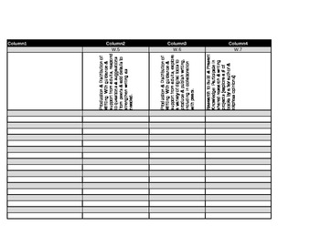 Preview of Kindergarten Common Core Language Arts Record Sheet