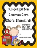 Kindergarten Common Core Learning Targets for Mathematics