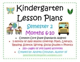 Kindergarten Common Core Lesson Plans 6789 10 FULL MonthsS