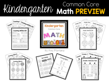 common core math kindergarten worksheets