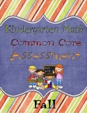 Kindergarten Common Core Math Assessment