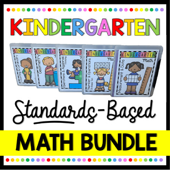 Preview of Kindergarten Common Core Math BUNDLE - Unit Plans - Centers - Worksheets