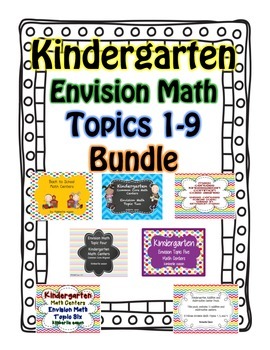 Preview of Kindergarten Common Core Math Centers (Envision Math 1-9)