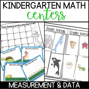 Preview of Kindergarten Math Centers | Measurement Activities | Nonstandard Measurement