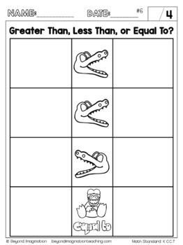 kindergarten common core math no prep worksheets k cc 6 k cc 7