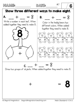 Kindergarten Math Worksheets Addition and Subtraction ...
