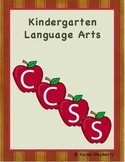 Kindergarten Common Core Planning Template and Organizer Package
