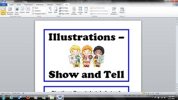 Preview of Kindergarten - Common Core RI.K.7 - Illustrations Show and Tell