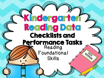 Kindergarten Common Core Reading Foundational Skills Data Notebook Kit