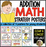 Math Strategy Posters Addition Kindergarten & First Grade Common Core