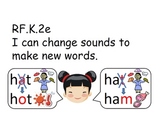 Kindergarten Common Core Standards "I Can" Statements Illustrated
