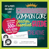 Kindergarten Common Core State Standard Guide -  ELA and M