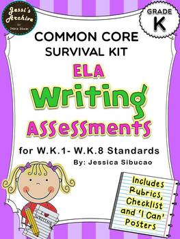 Preview of Common Core Writing Kindergarten