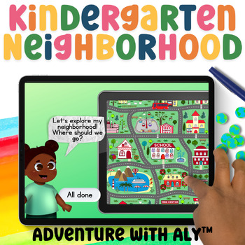 Preview of Kindergarten Community | My Neighborhood Activity | Google Slides