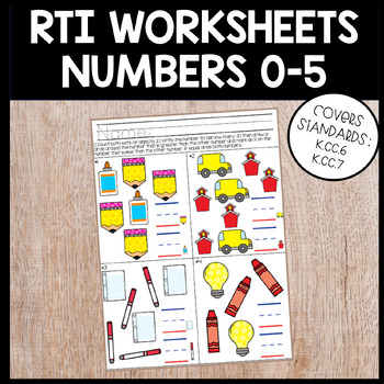 Preview of Kindergarten Comparing Numbers 0-5 Worksheets Aligned with EnVision Topic 2