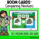 Kindergarten Comparing Numbers  Digital Task Cards  Boom Cards™