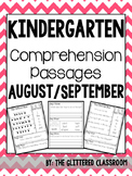 Kindergarten Comprehension Passages