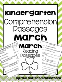 Kindergarten Comprehension Passages March