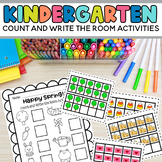Kindergarten Count and Write the Room Activities